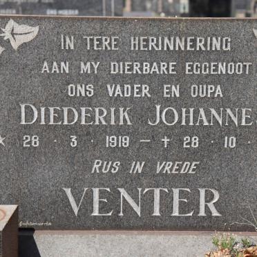 VENTER Diederik Johannes 1919-1967