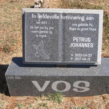 VOS Petrus Johannes 1933-2017