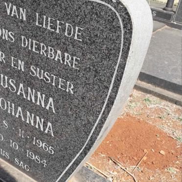 VENTER Koot 1924-2004 :: VENTER Susanna Johanna 1965-1984