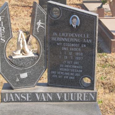 VUUREN Fires, Janse van 1958-1997