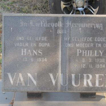 VUUREN Hans, van 1934- &amp; Philly 1928-1994