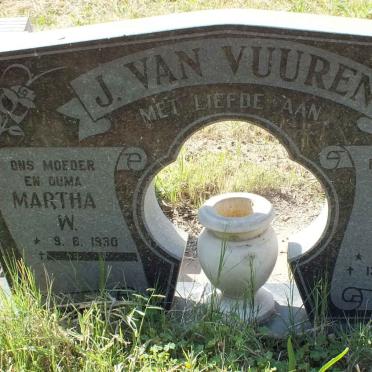 VUUREN Willem S.J., J. van 1928-1996 &amp; Martha W. 1930-