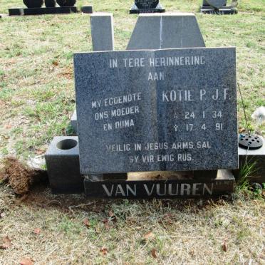 VUUREN Kotie P.J.F., van 1934-1991