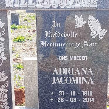 WILLEBOORDSE Adriana Jacomina 1918-2014