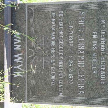WYK Stoffelina Phillepina, van 1932-1977
