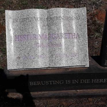WYK Hester Margaretha, van nee SCHOLTZ 1925-2011