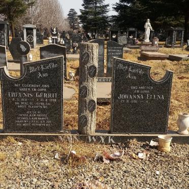 WYK Theunis Gerrit, van 1931-1998 &amp; Johanna Elena 1936-