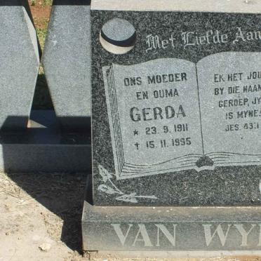 WYK Gerda, van 1911-1995