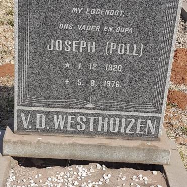 WESTHUIZEN Joseph, v.d. 1920-1979