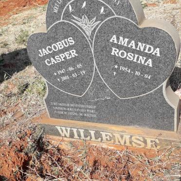 WILLEMSE Jacobus Casper 1947-2001 & Amanda Rosina 1954- 