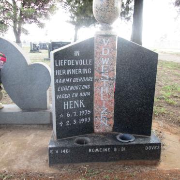 WESTHUIZEN Henk, v.d. 1935-1993
