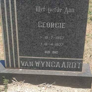 WYNGAARDT Georgie, van 1957-1977