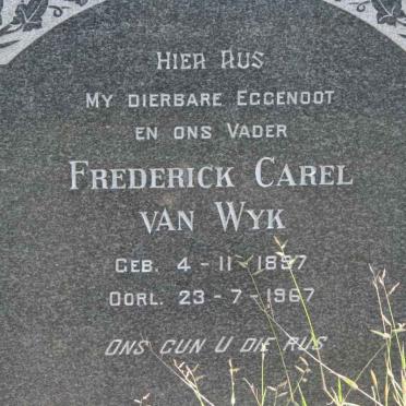WYK Frederick Carel, van 1897-1967