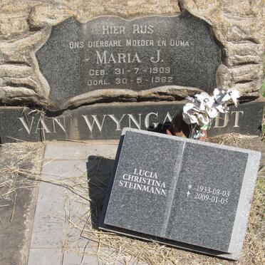 WYNGAARDT Maria J., van 1909-1962 :: STEINMANN Lucia Christina 1933-2009