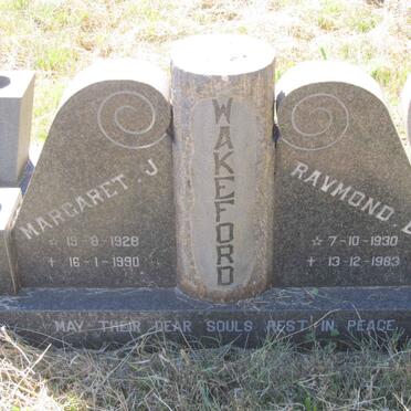 WAKEFORD Raymond B. 1930-1983 &amp; Margaret J. 1928-1990