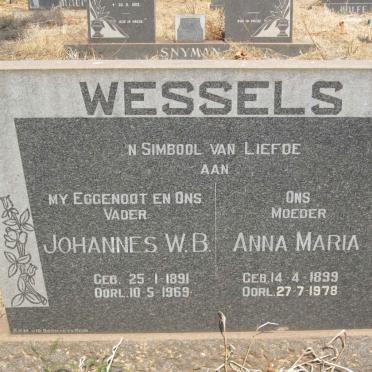 WESSELS Johannes W.B. 1891-1969 &amp; Anna Maria 1899-1978