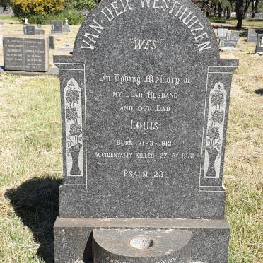 WESTHUIZEN Louis, van der 1912-1961