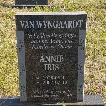 WYNGAARDT Annie Iris, van 1928-2007