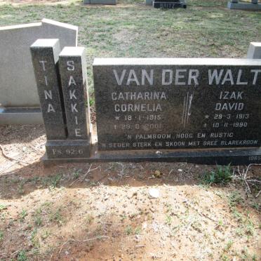 WALT Izak David, van der 1913-1990 &amp; Catharina Cornelia 1915-2001