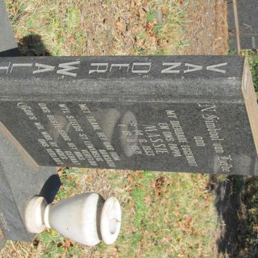 WALT Massie, van der 1933-1971