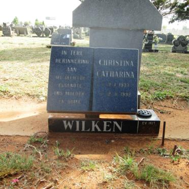 WILKEN Christina Catharina 1937-1992