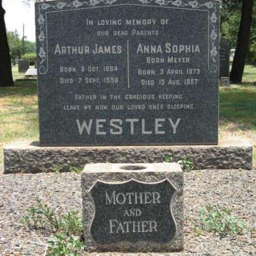 WESTLEY Arthur James 1864-1956 &amp; Anna Sophia MEYER 1873-1957