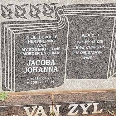 ZYL Jacoba Johanna, van 1938-2001
