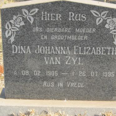 ZYL Dina Johanna Elizabeth, van 1906-1995