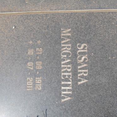 ZAGT Jan Godefridus 1905-1978 &amp; Susara Margaretha 1912-2011