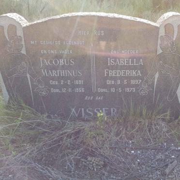 VISSER Jacobus Marthinus 1891-1956 &amp; Isabella Frederika 1897-1973