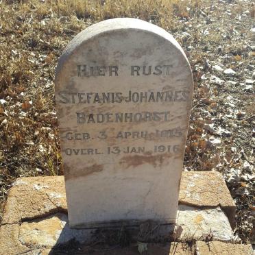 BADENHORST Stefanis Johannes 1915-1916