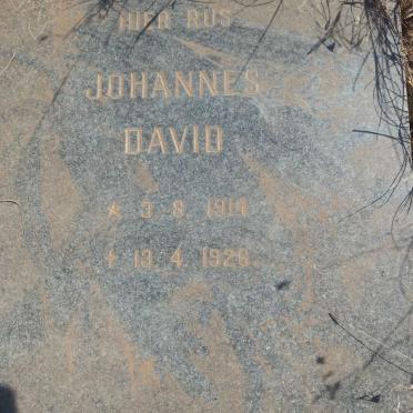ASWEGEN Johannes David, van 1914-1926