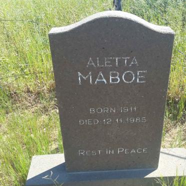 MABOE Aletta 1911-1985
