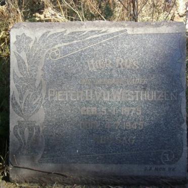 WESTHUIZEN Pieter Daniel, v.d. 1875-1945