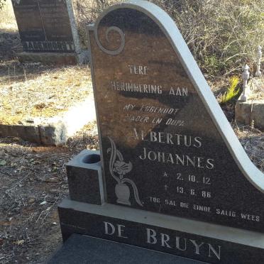 BRUYN Albertus Johannes, de 1912-1986