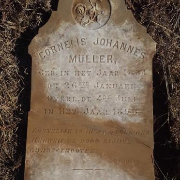 MULLER Cornelis Johannes 1834-1895 &amp; Sophia Elizabeth Wilhelmina PIENAAR 1841-1926