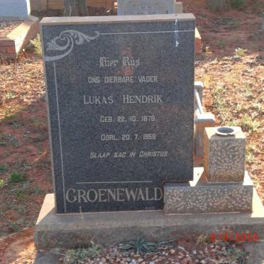 GROENEWALD Lukas Hendrik 1878-1958