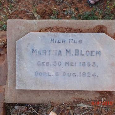 BLOEM Martha M. 1893-1924