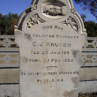 KRUGER G.J. 1865-1925