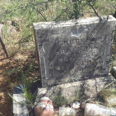 MOKHELE Marke Malefane 1913-1981