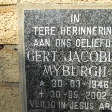 MYBURGH Gert Jacobus 1946-2002