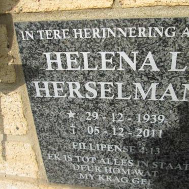 HERSELMAN Helena L. 1939-2011