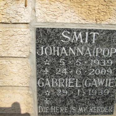 SMIT Gabriel 1939-  &amp; Johanna 1939-2009