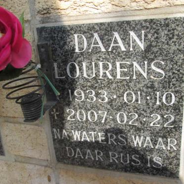 LOURENS Daan 1933-2007