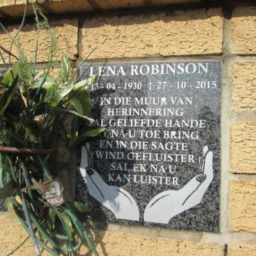 ROBINSON Lena 1930-2015