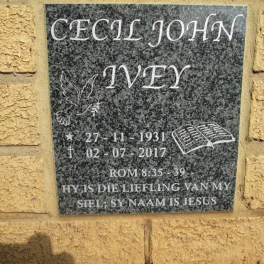 IVEY Cecil John 1931-2017