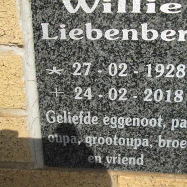 LIEBENBERG Willie 1928-2018