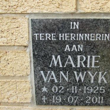 WYK Marie, van 1925-2011