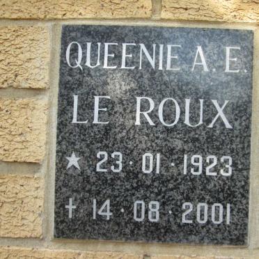 ROUX Queenie A.E., le 1923-2001