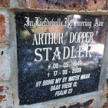 STADLER Arthur &quot;Dopper&quot; 1949-2009